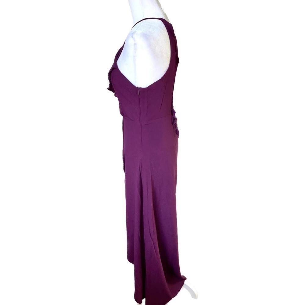 Dee Elly Stunning Purple Formal Dress with Criss-cross Tie Back Closure Size M - Picture 3 of 11